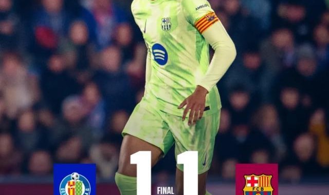 【西甲】孔德连场破门，巴萨客场1比1战平赫塔费